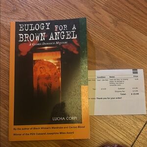 Eulogy for a Brown Angel Book by Lucha Corpi - Like New / Cover just Bent